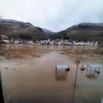 Hochwasseransicht aus dem Stadtteil Zell-Kaimt
